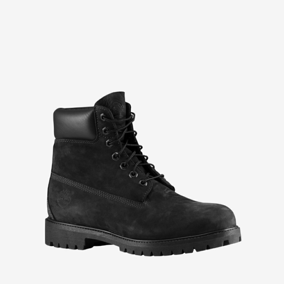 Timberland 6" Premium Waterproof Boots - Men's Black Nubuck - Picture 7 of 14